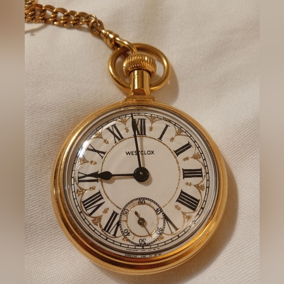 Westclox 1/20 12ktGF Gold Pocket Watch